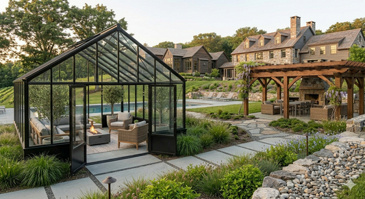 Modern Meets Heritage: The Art of Blending European Glass and Amish Timber