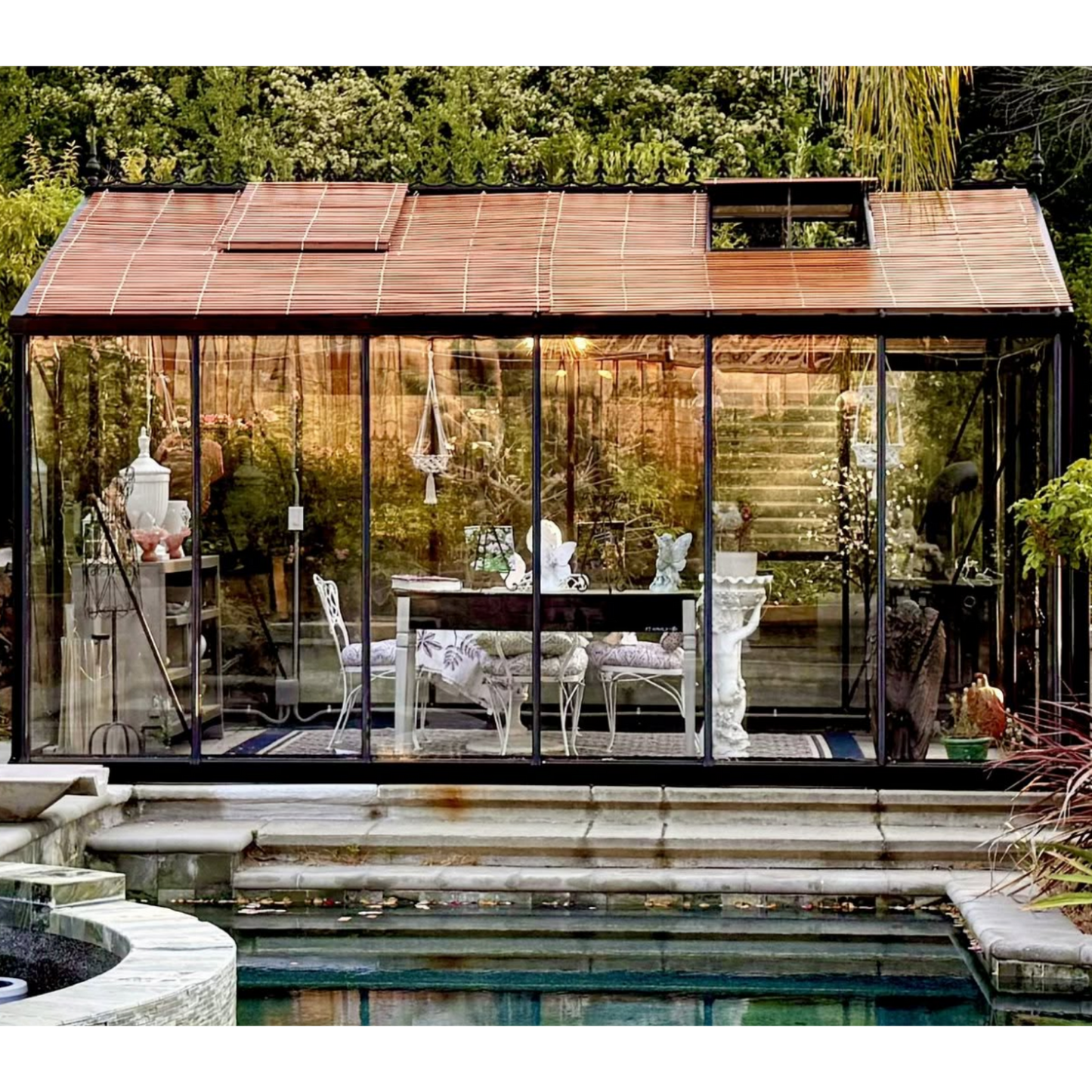Royal Victorian Polycarbonate Greenhouse / Glass Hybrid
